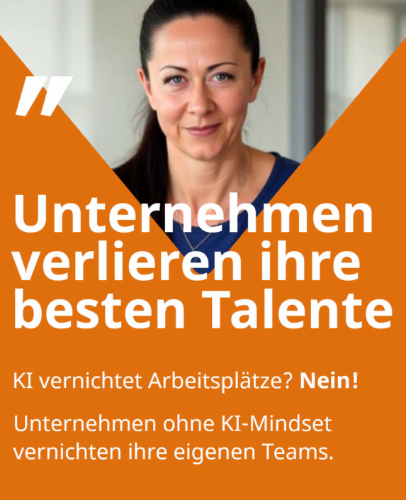 KI Talente in Unternehmen KI vernichtet Arbeitsplätze? Nein. Unternehmen ohne KI-Mindset vernichten ihre eigenen Teams.
