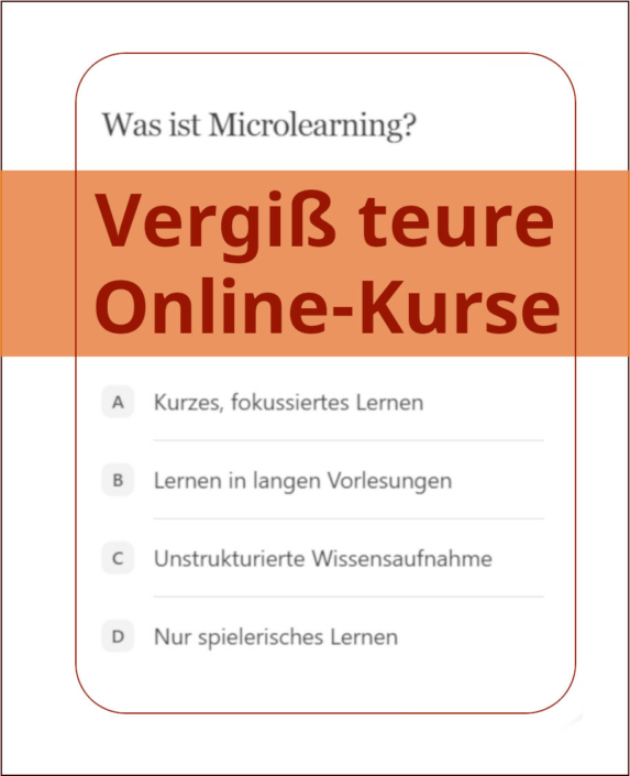 Microlearning mit KI: statt teurer Online Kurse
