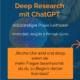 Deep Research mit ChatGPT