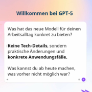ChatGPT-5 neuerungen