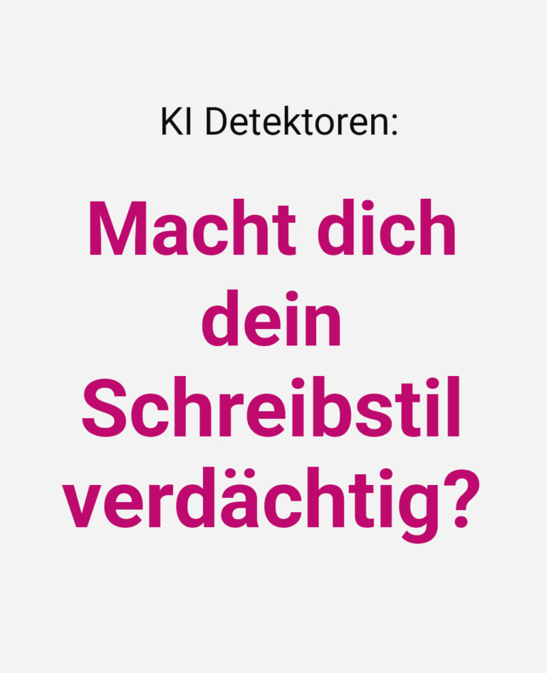 KI Schreibstil erkennen