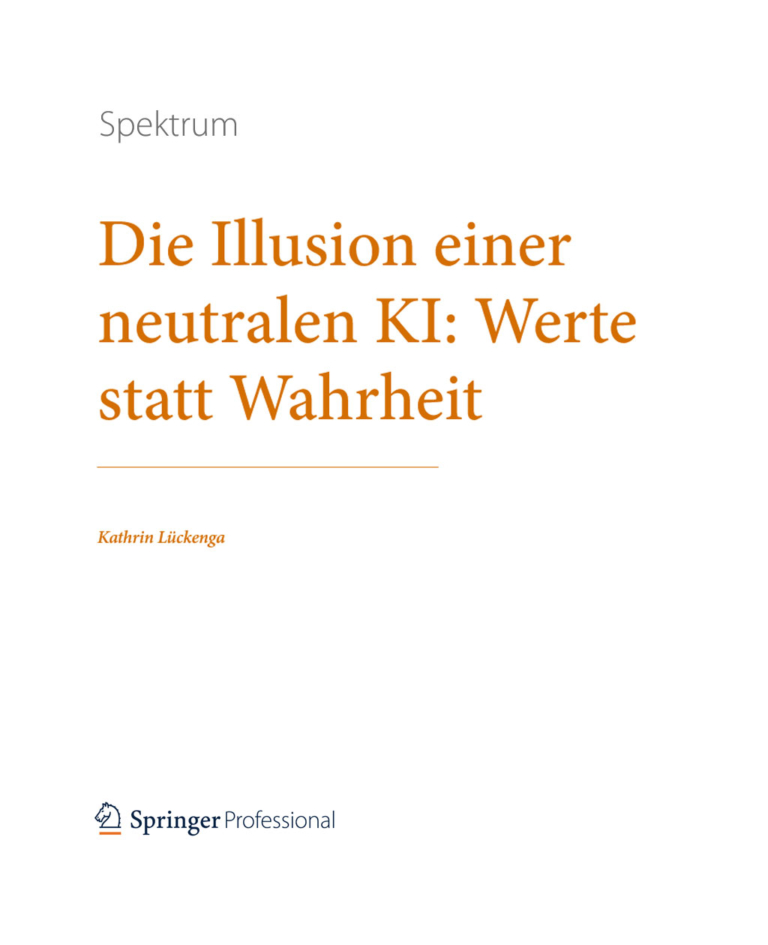 Bias in KI: Die Illusion der neutralen KI