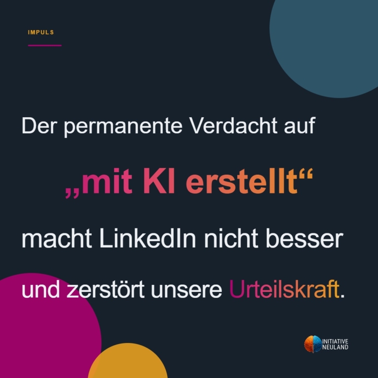 „Ich erkenne das sofort“ – der bequemste Denkfehler auf LinkedIn