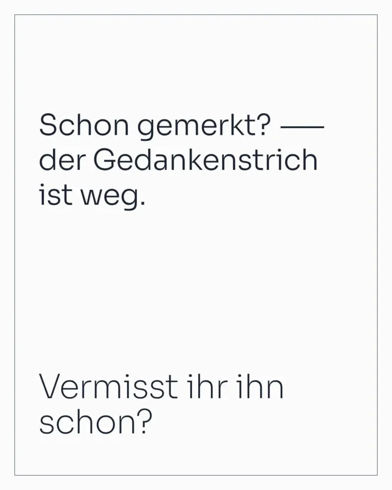 KI-Handschrift: Der Gedankenstrich verschwindet, die Tics bleiben